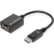 Digitus Adapter AV Digitus DisplayPort - D-Sub (VGA) czarny (AK-340403-001-S)