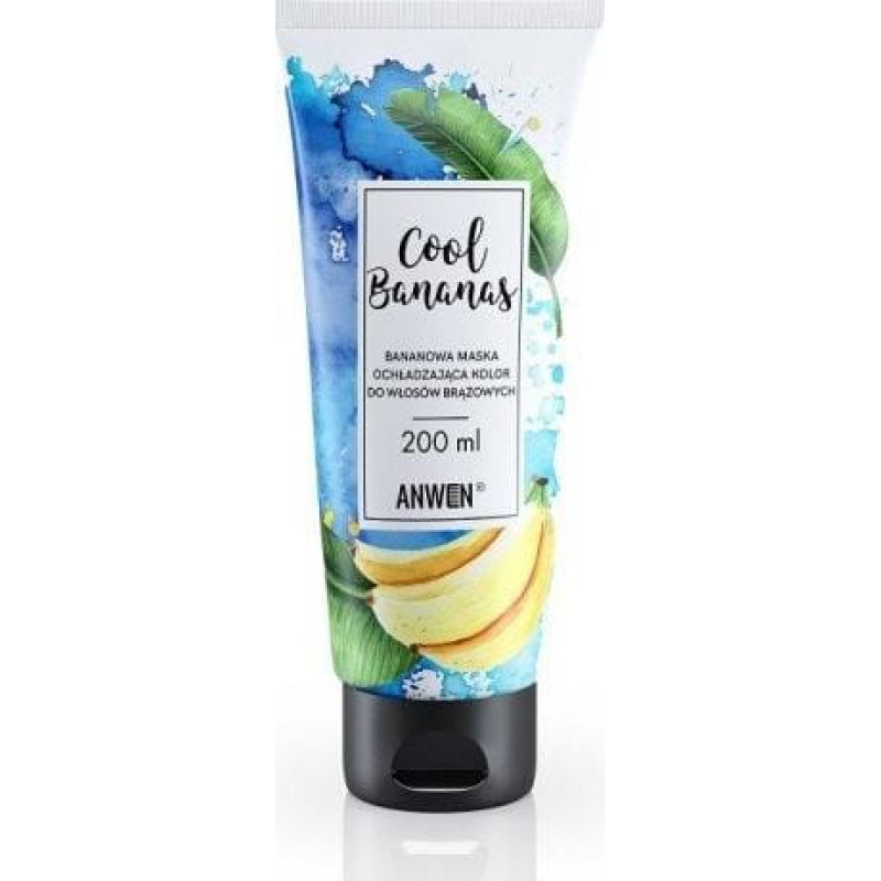 Anwen ANWEN_Cool Bananas bananowa maska ochładzająca kolor do włosów Brązowych 200ml