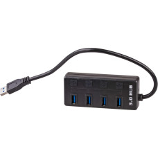 Akyga AK-AD-33 interface hub USB 3.2 Gen 1 (3.1 Gen 1) Type-A 500 Mbit/s Black