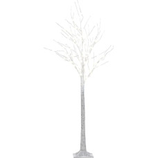 Beliani Dekoracja świąteczna Beliani Lumarko Dekoracja ogrodowa LED choinka 160 cm biała LAPPI!