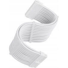 Silverstone SilverStone power supply extension cable SST-PP07E-MBW-V2, 24pin ATX (white, 30cm)