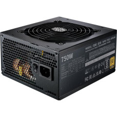 Cooler Master Power Supply 750 Watts Efficiency 80 PLUS GOLD PFC Active MTBF 100000 hours
