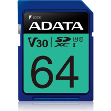Adata MEMORY SDXC 64GB V30/ASDX64GUI3V30S-R ADATA