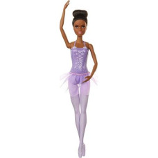 Barbie Lalka Barbie Barbie Barbie GJL61 - lalka baleriny (afroamerykańska) w stroju baleriny z tutu i pointe, zabawki od 3 lat
