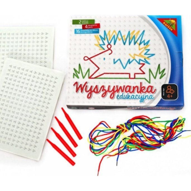 Tpk1 Wyszywanka Edukacyjna Kolorowe Sznurki (CZ18017)