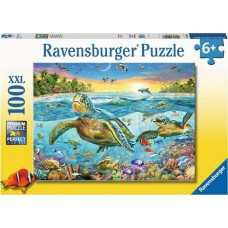 Ravensburger Puzzle 100 elementów XXL Żółwie morskie