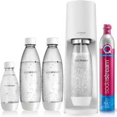 Sodastream Ekspres SodaStream biały, 2 butelki 1L + 1 butelka 0,5L + cylinder CO2