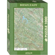 Artglob Puzzle 1000 - Bieszczady mapa turystyczna