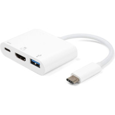 Estuff Stacja/replikator eStuff USB-C - HDMI Biały  (ES623001WH)