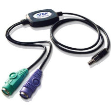 Aten Adapter USB Aten UC10KM USB - PS/2 x2 Czarny  (UC10KM-AA)