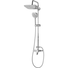 Beliani Zestaw prysznicowy Beliani z deszczownicą z baterią srebrny (229889)