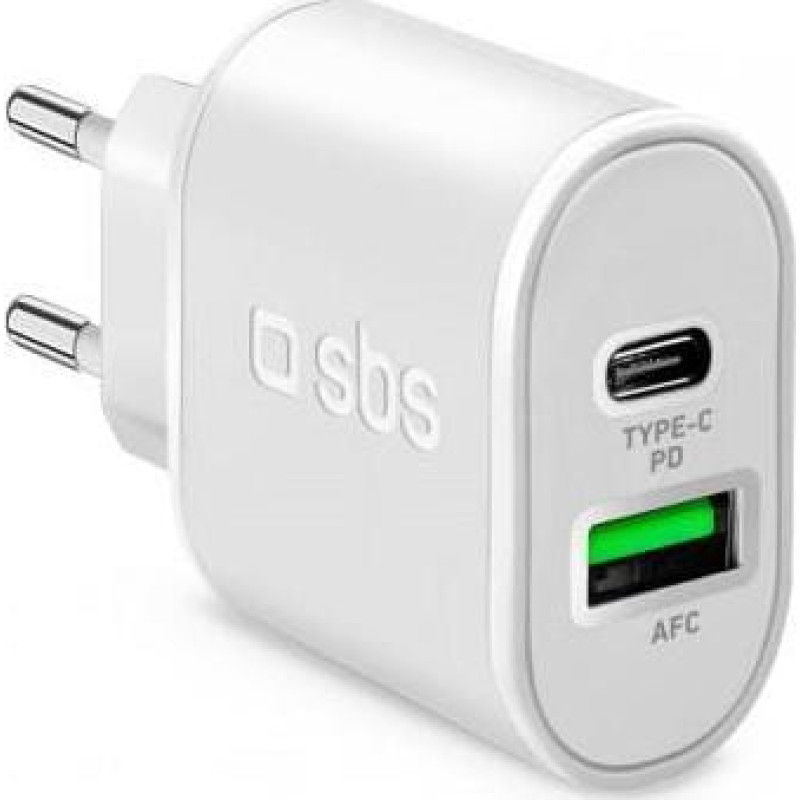 Sbs Mobile Ładowarka SBS Mobile 1x USB-A 1x USB-C  (JAB-7488963)