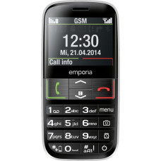 Emporia Telefon komórkowy Emporia V50 Czarno-srebrny