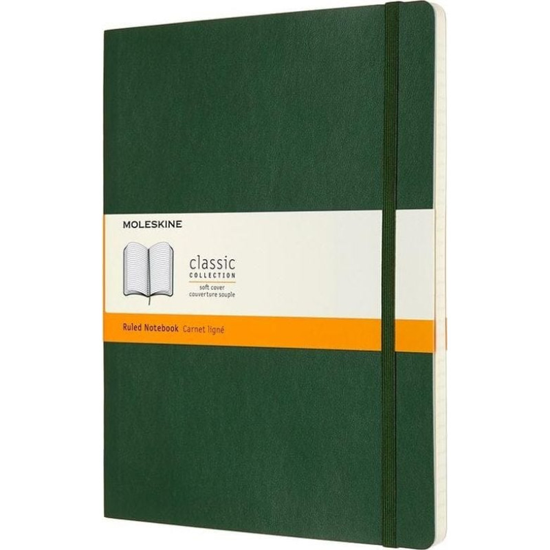 Moleskine Notes 19x25 linie myrtle green