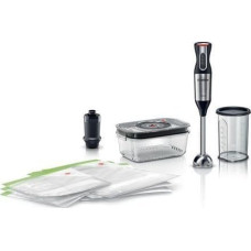 Bosch Stabmixer ErgoMixx Style MS6CM61V2 (edelstahl/schwarz, 1.000 Watt, mit Vakuum-Frischhaltesystem)