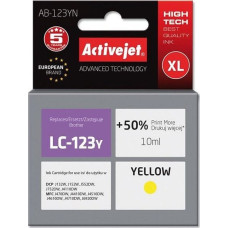 Activejet AB-123YN ink (replacement for Brother LC123Y/LC121Y; Supreme; 10 ml; yellow)