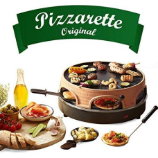 Emerio Piec do pizzy Emerio, oryginalny PIZZARETTE, grill do pizzy 3 w 1, opatentowany projekt, do mini pizzy, prawdziwa rodzinna zabawa dla 6 osób, PO-113255.4
