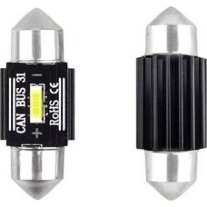 Amio LED CANBUS 1 SMD UltraBright 1860 Festoon 31mm White 12V/24V
