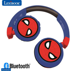 Lexibook Składane słuchawki 2 w 1 Bluetooth® i przewodowe z bezpieczną dla dzieci głośnością SpiderMan