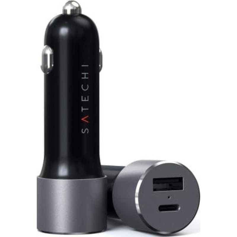 Satechi Ładowarka Satechi Car Charger 1x USB-A 1x USB-C  (ST-TCPDCCM)