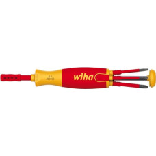 Wiha Schraubendreher mit Bit Magazin LiftUp electric (rot/gelb, 7-teilig)
