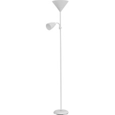 Orno Lampa stojąca podłogowa URLAR, 175 cm, max 25W E27, max 25W E14, biała