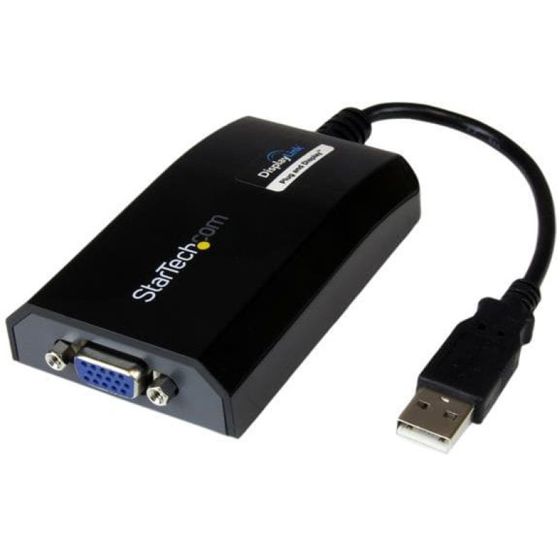 Startech Adapter USB StarTech USB - VGA Czarny  (USB2VGAPRO2)