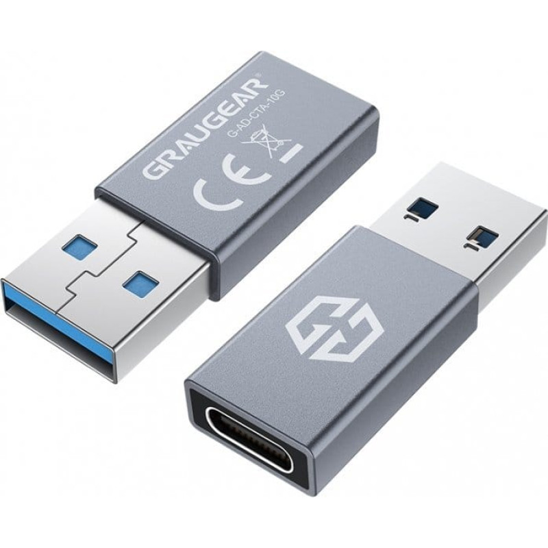 Graugear Adapter USB Graugear USB-C - USB Srebrny  (G-AD-CTA-10G)