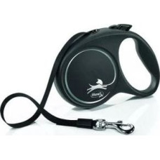 Flexi Smycz automatyczna Black Design L taśma 5 m kol. czarny
