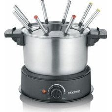 Severin Fondue FO 2470 (edelstahl/schwarz, 1.500 Watt, Topf 1,4 Liter)