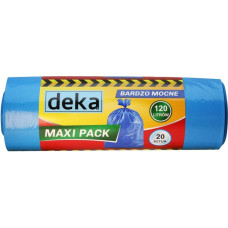 Deka Worki bardzo mocne Maxi Pack 120L niebieskie 20szt. (D-300-0101)