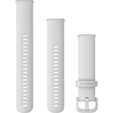 Garmin Pasek silikonowy na nadgarstek Quick Release 20 (biały / biała sprzączka) (010-13021-01)