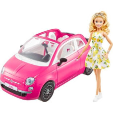 Mattel Barbie Lalka + Fiat 500 GXR57