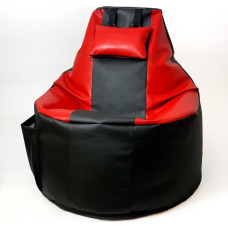 Go Gift Player sack Sako pouffe black-red XXL 130 x 90 cm