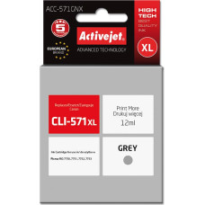 Activejet ACC-571GNX ink (replacement for Canon CLI-571G XL; Supreme; 12 ml; grey)