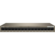 Tenda TEG1016M - 16-port Gigabit Ethernet Switch, 10/100/1000 Mbps, Fanless, Kov