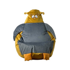 Go Gift Sako bag pouffe Sowa gold-grey L 105 x 80 cm