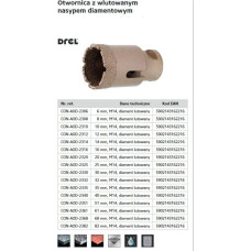 Drel DREL KORONA M14 Z NASYPEM DIAMENTOWYM LUTOWANYM 16mm CON-AOD-2316