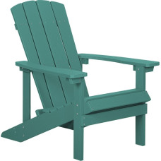 Beliani Krzesło ogrodowe zielone ADIRONDACK