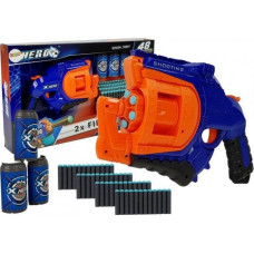 Leantoys Pistolet na Piankowe Naboje Niebiesko- Pomarańczowy