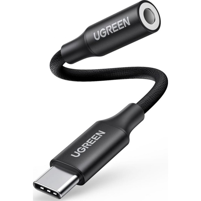 Ugreen Adapter USB Ugreen AV161 USB-C - Jack 3.5mm Czarny  (50631)