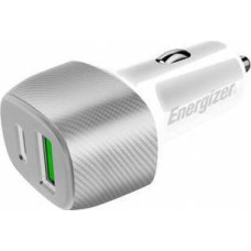Energizer Ładowarka Energizer Energizer Ultimate - Ładowarka samochodowa USB-C & USB-A 38W PD + QC3.0 (Biały / Srebrny)