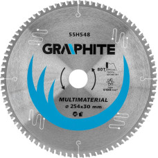 Graphite Tarcza do pilarki, widiowa, 254 x 30 mm, 80 zębów (55H548)