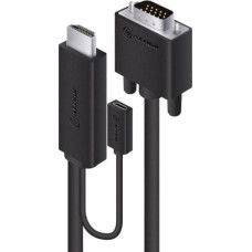 Alogic Kabel Alogic HDMI - D-Sub (VGA) + micro USB 2m czarny (HDVG-MM-02)
