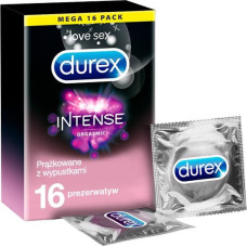 Durex DUREX_Intense Orgasmic prążkowane prezerwatywy z wypustkami i żelem stymulującym 16szt