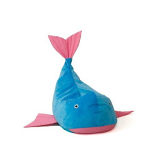 Go Gift Sako bag pouffe Whale blue-pink L 110 x 80 cm