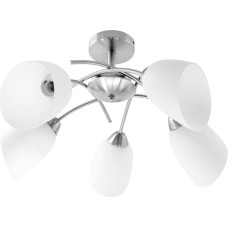 Activejet Classic chandelier pendant ceiling lamp NIKITA nickel 5xE27 for living room