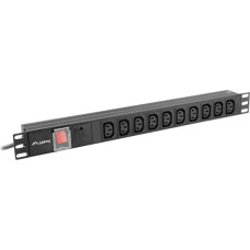 Lanberg Bar power Lanberg PDU-10I-0200-IEC-BK (10 A; 2 m; black color)
