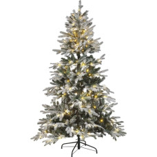 Beliani Dekoracja świąteczna Beliani Lumarko Ośnieżona sztuczna choinka ze światełkami 180 cm biała MIETTE!