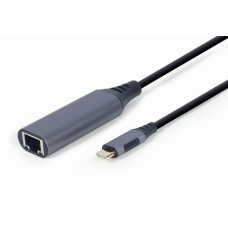 Gembird I/O ADAPTER USB-C TO LAN/GREY
